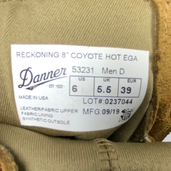 NEW - Men's Danner Reckoning 8" USMC EGA Boots - SZ 6 - Picture 13 of 14